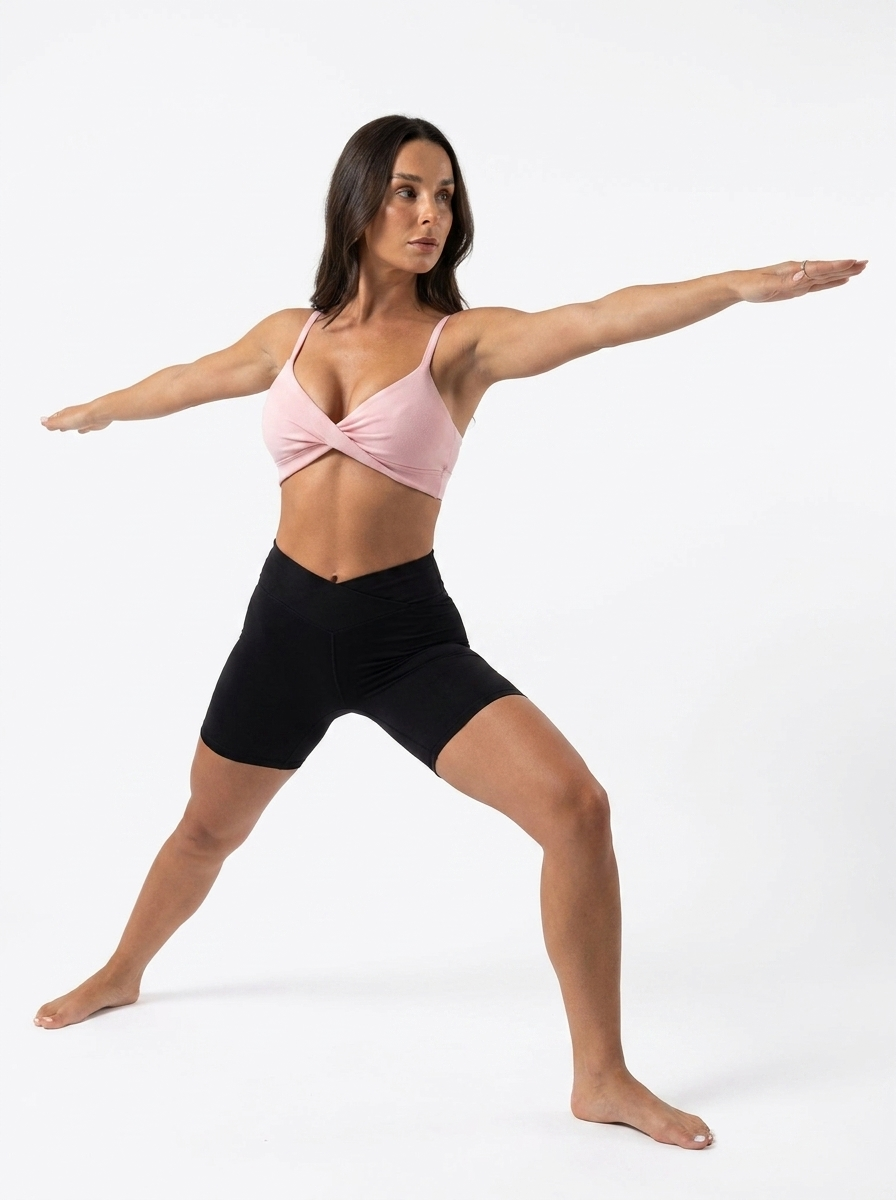 Blush Twist Top — warrior II