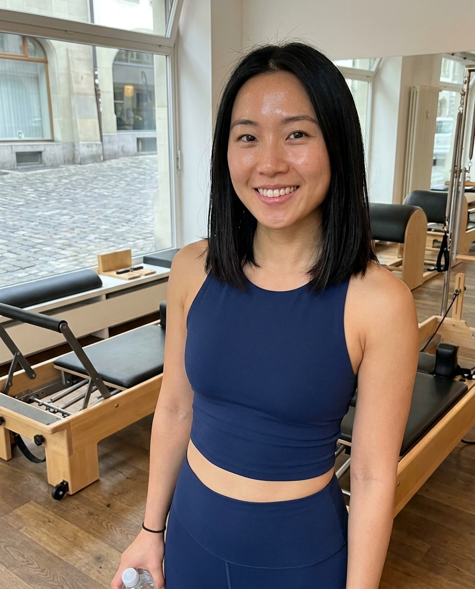 Sienna L. wearing the Navy Blue Set