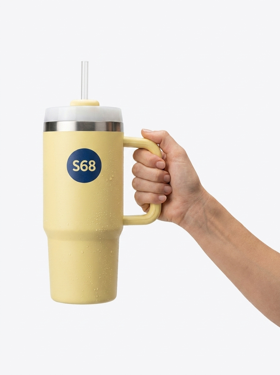 S68 Spring Cup — held in hand