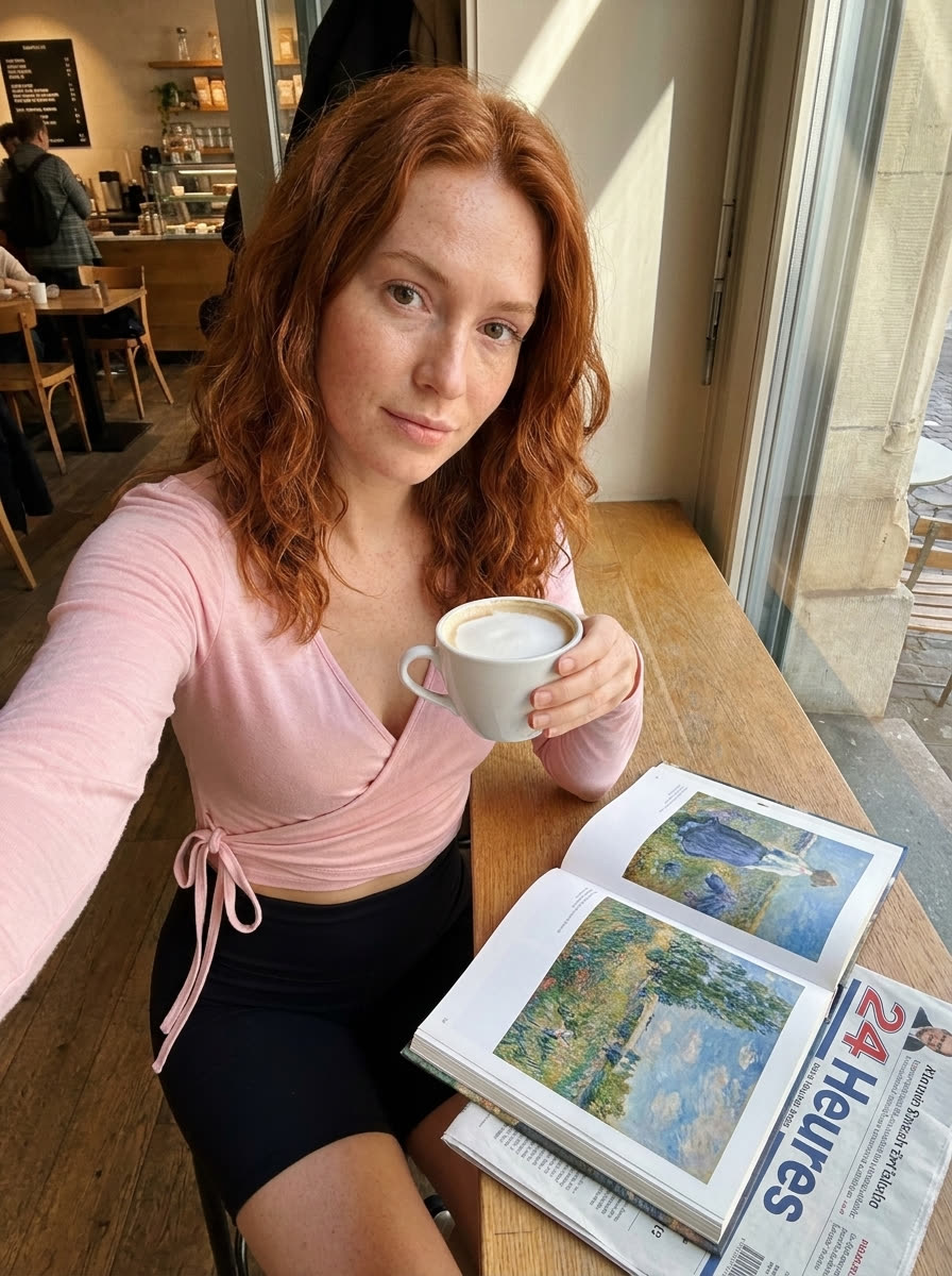 Hélène T. wearing the Wrap Top