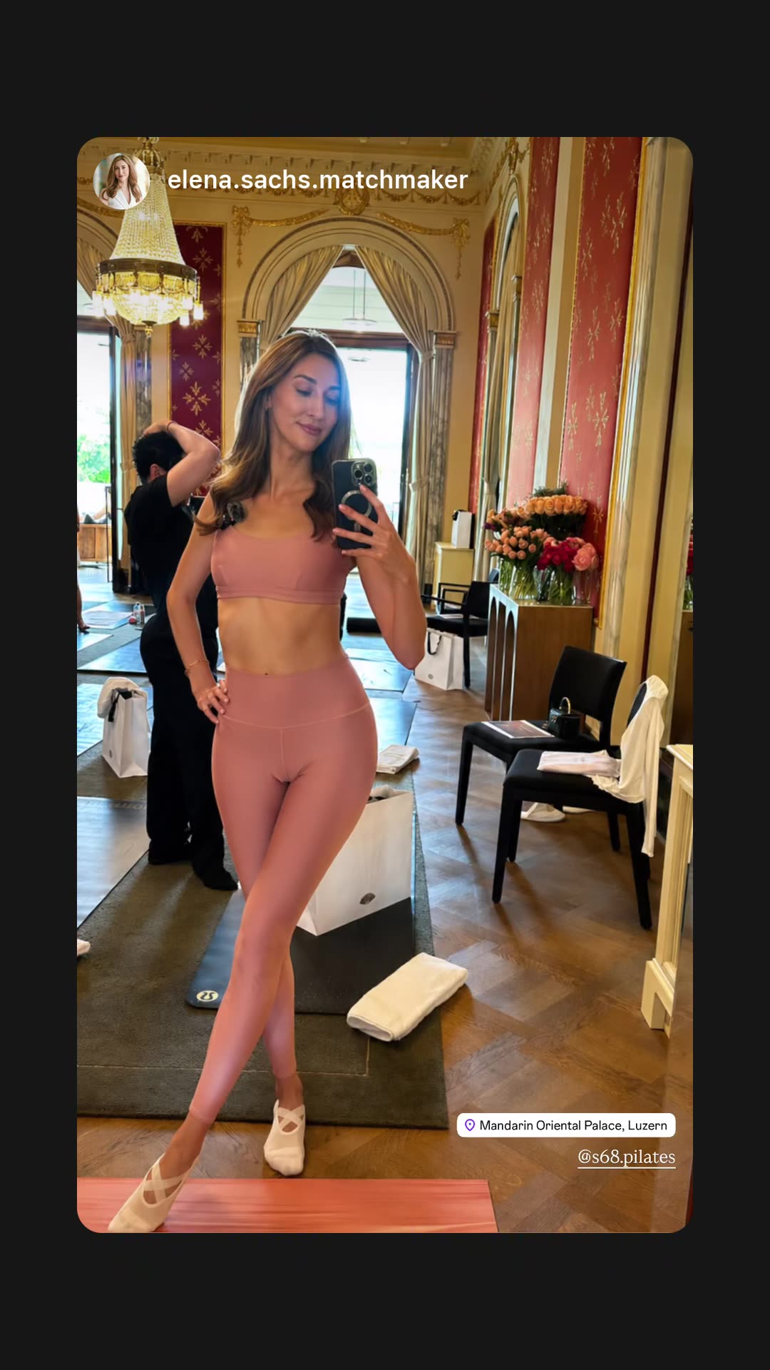 S68 pink set in studio