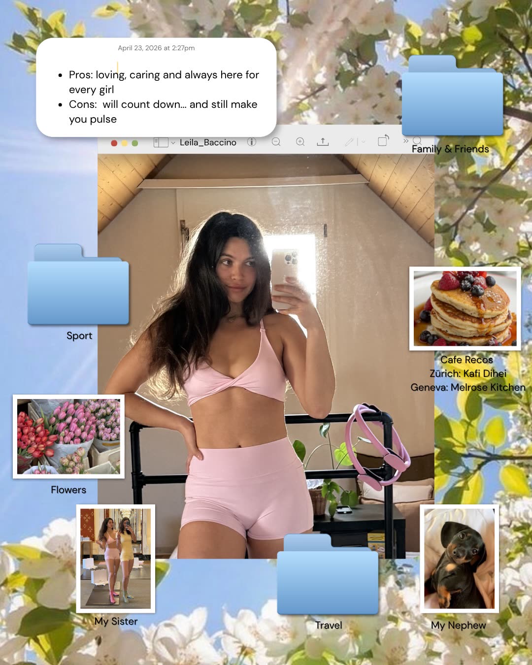 Slow morning at home.